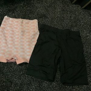 Shorts bundle left one from unknown size s right ones from shein size s